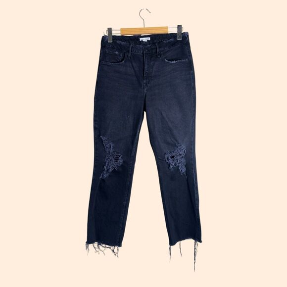 Good American Icon Distressed Jeans - Picture 1 of 6